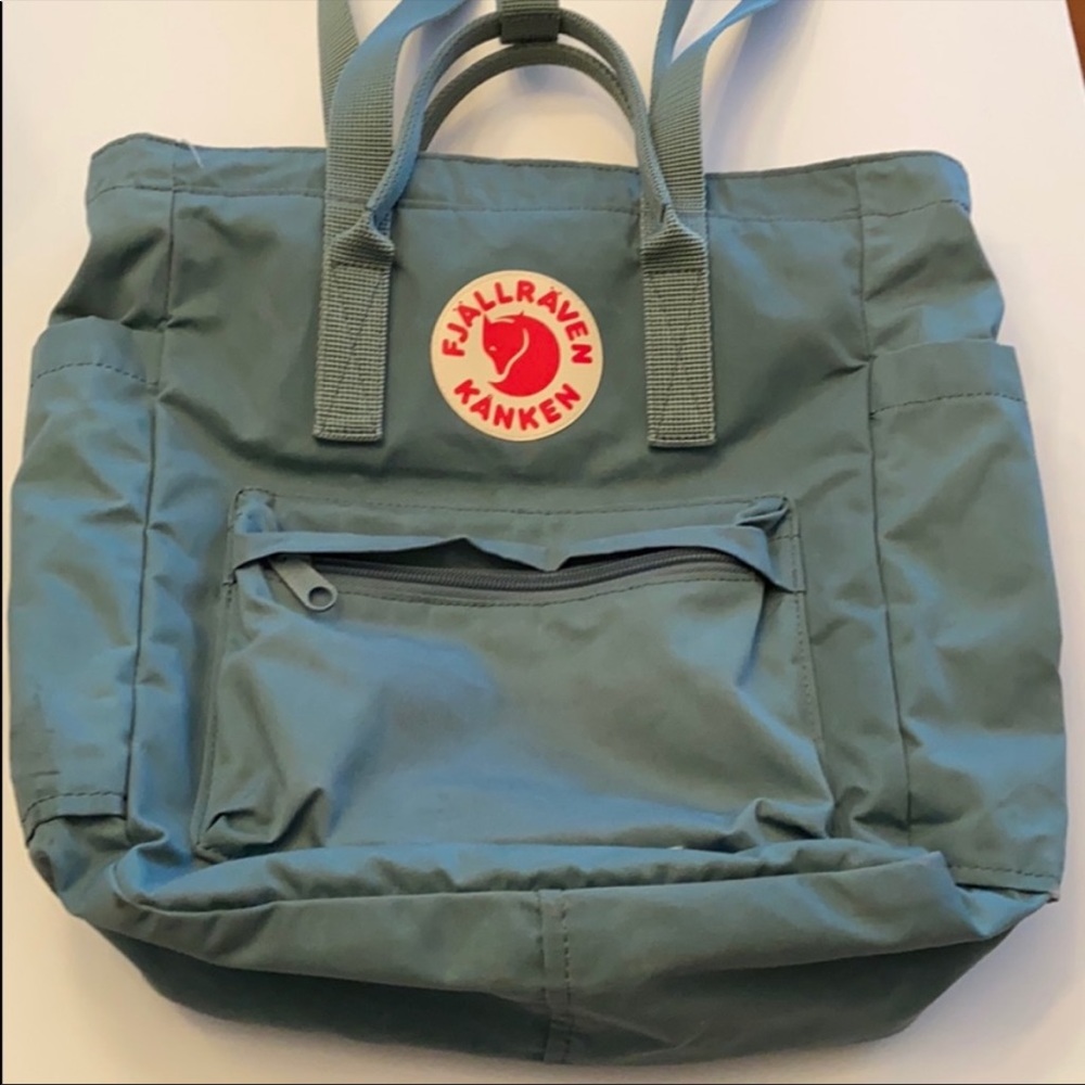 Fjallraven 13 in Frost Green Kanken shoulder bag